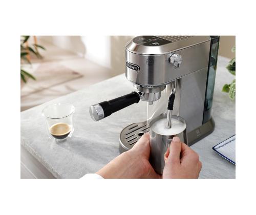 DeLonghi Dedica Duo, hopea - Käsikäyttöinen espressokone
