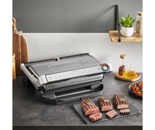 Tefal OptiGrill+ XL, 2000 W, ruostumaton teräs - Pöytägrilli