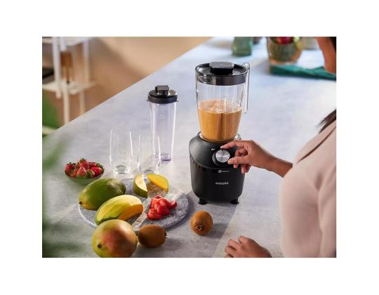 PHILIPS 3000 Series, 600 W, 1,25 L, must - Tehosekoitin