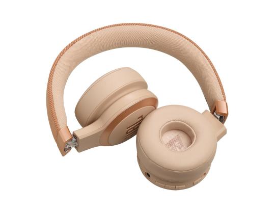 JBL Live 670NC, mukautuva melunvaimennus, beige - langattomat korvakuulokkeet