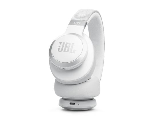 JBL Live 770NC, Mukautuva melunvaimennus, valkoinen - Langattomat korvakuulokkeet