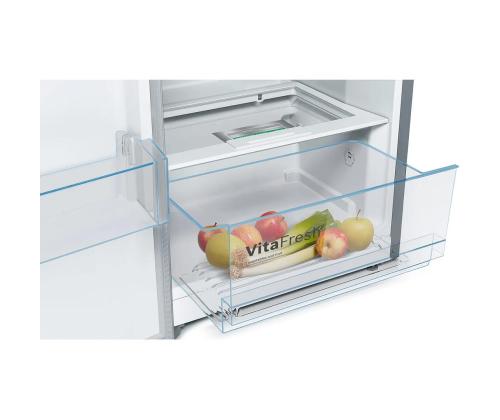 Bosch Series 4, NoFrost, 346 L, korkeus 186 cm, musta - Jääkaappipakastin