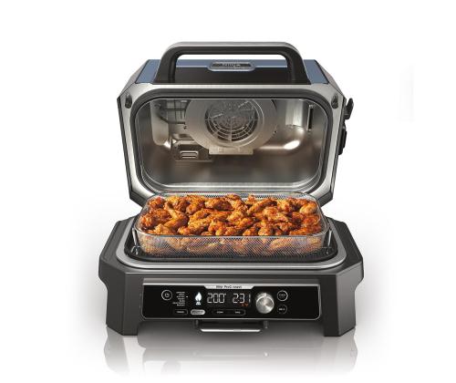 Ninja Woodfire Pro Connect XL, sininen/musta - Ulkogrilli