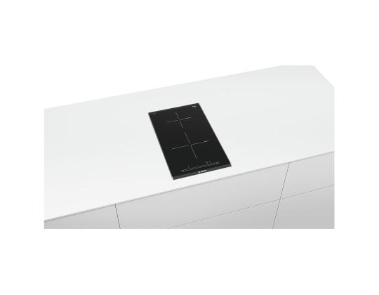 Bosch sarja 6 Domino, leveys 30,6 cm, teräsrunko, musta - Integroitu induktioliesi