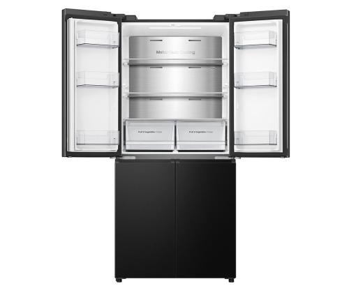 Hisense, Cross Door, No Frost, 483 L, korkeus 179 cm, musta - SBS-kylmäkoneet ja -laitteet