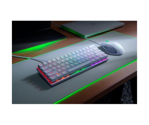 Razer Huntsman Mini Mercury Edition Purple Switch, SWE, valkoinen - Näppäimistö - Näppäimistö