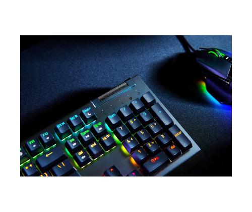 Razer BlackWidow V4 X, vihreä kytkin, mekaaninen, US, musta - Näppäimistö