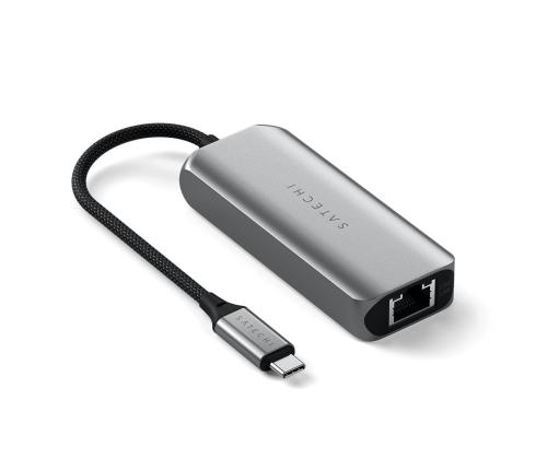 Satechi 4-in-1 USB-C-keskitin, LAN, harmaa - USB-keskitin