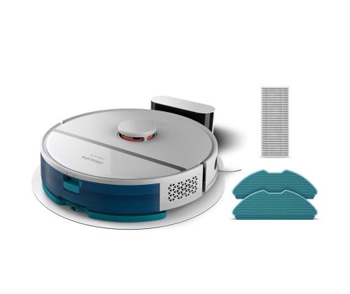 Philips HomeRun 3000 Aqua, märkä- ja kuivapuhdistus, valkoinen - Robotti-imuri - Robotti-imuri