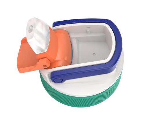 Clamshell Lagoon, 400 ml, Juggling Dino - Vauvapullo