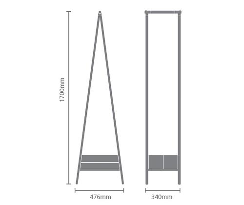 Brabantia Linn, Kompakti, pakko - Riiete riputusrest