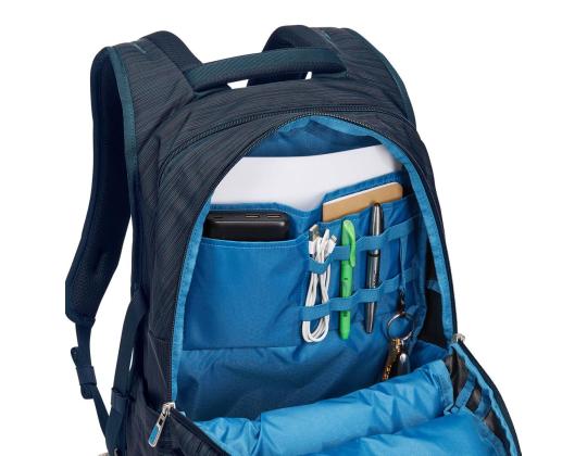 Thule Construct, 15,6", 28 L, musta/sininen - Kannettavan tietokoneen reppu