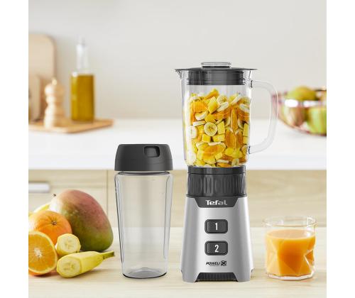 Tefal Minimix, 400 W, hopea - Tehosekoitin + take-away-pullo