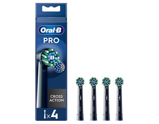 Braun Oral-B Cross Action Pro, 4 kpl, musta - Varaharjat