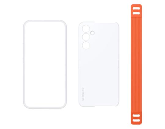 Samsung Silicone Haze Grip Case, Galaxy A54, valkoinen - kotelo