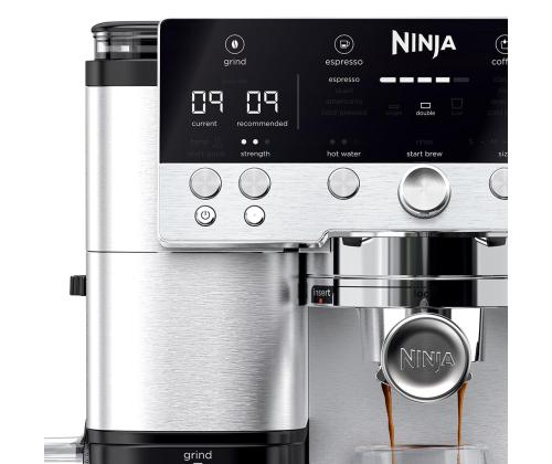 Ninja Luxe Café Premier, musta/ruostumattomasta teräksestä - Espressokeitin