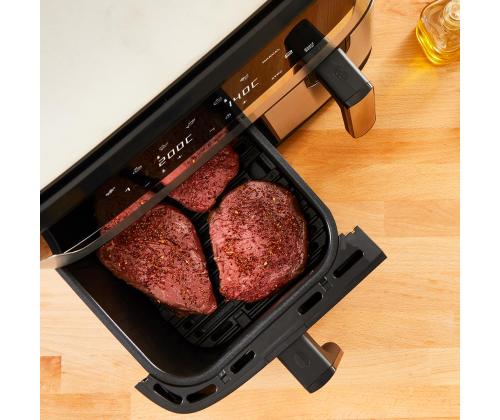 Tefal Dual Easy Fry & Grill Air Fryer, 8,3 L, ruostumatonta terästä - Kuumailmafritti