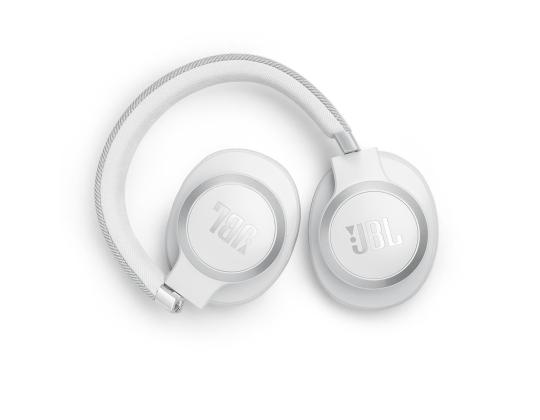 JBL Live 770NC, Mukautuva melunvaimennus, valkoinen - Langattomat korvakuulokkeet