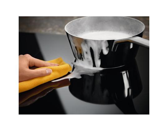 Electrolux, leveys 83 cm, kehyksetön, musta - Integroitu induktioliesi liesituulettimella