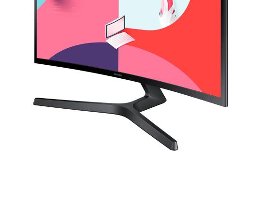 Samsung Essential, 24´´, nõgus, Full HD, 75 Hz, LED VA, must - Näyttö