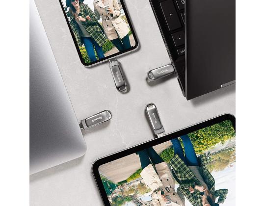 SanDisk Ultra Dual Drive Luxe, USB-A, USB-C, 1 TB - Mälupulk