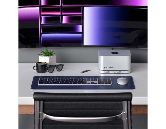 Satech Mac Mini Stand & Hub, SSD-paikka, hopea - Macin USB-keskitin