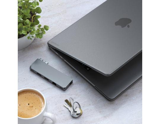 Satechi Eco-Hardshell Suojakuori, MacBook Air M2, avaruudenharmaa - Kannettavan tietokoneen kotelo