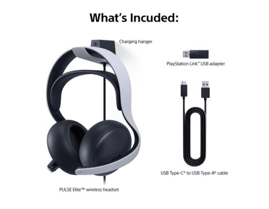 Sony Playstation Pulse Elite Wireless, valkoinen - Langattomat kuulokkeet