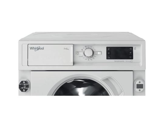 Whirlpool, 7 kg / 5 kg, syvyys 55 cm, 1400 rpm - Integroitu pesukone kuivausrummulla