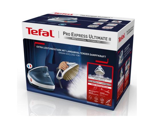 Tefal Pro Express Ultimate II, 3000 W, sininen - Silitysjärjestelmä