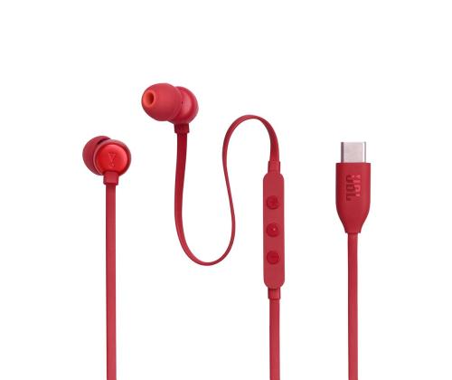 JBL Tune 310C USB-C in-ear, punainen - Langalliset kuulokkeet -