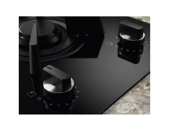 Electrolux, laius 60 cm, must - Integreeritav induktsioon-gaasipliidiplaat