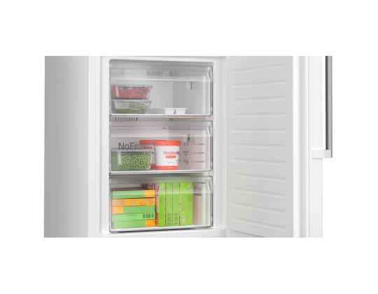 Bosch, NoFrost, 363 L, korkeus 203 cm, valkoinen - Jääkaappi