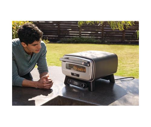 Ninja Artisan, harmaa - Sähkökäyttöinen ulkouuni ja ilmakäristin