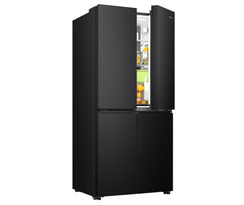 Hisense, Cross Door, No Frost, 483 L, korkeus 179 cm, musta - SBS-kylmäkoneet ja -laitteet