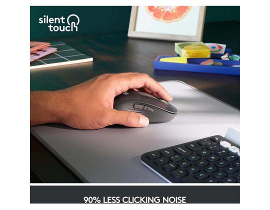 Logitech Signature M650, hiljainen, musta - Langaton optinen hiiri