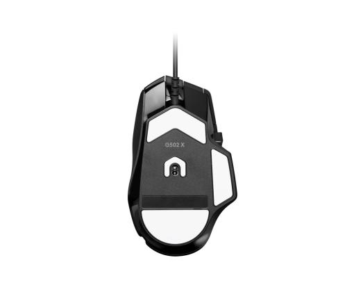 Logitech G502 X + G240, must - Hiir ja hiirematt