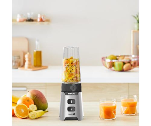 Tefal Minimix, 400 W, hopea - Tehosekoitin + take-away-pullo