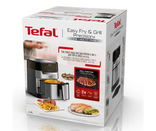 Tefal Easy Fry & Grill, 1400 W, ruostumatonta terästä - Kuumailmapannu