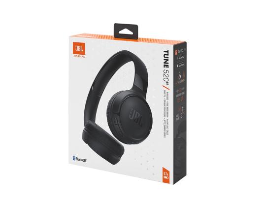 JBL Tune 520BT, musta - On-ear langattomat kuulokkeet