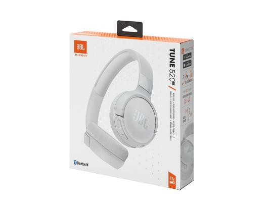 JBL Tune 520BT, valkoinen - On-ear langattomat kuulokkeet