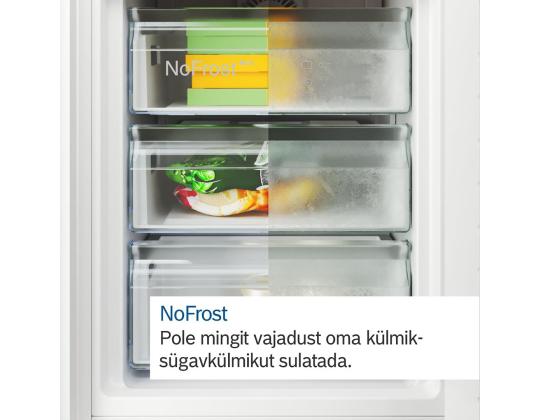 Bosch, NoFrost, 440 L, korkeus 203 cm, musta - Jääkaappi