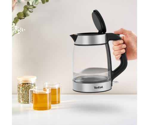 Tefal, 1,7 L, musta - Lasinen vedenkeitin