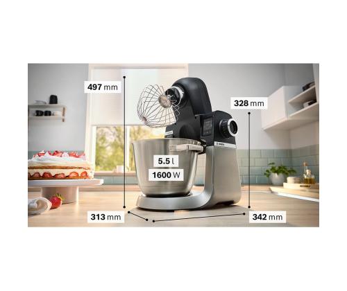 Bosch, Series 6, 1600 W, musta - Ruoankäsittelykoneet