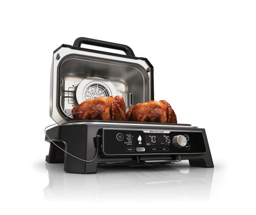 Ninja Woodfire Pro Connect XL, sininen/musta - Ulkogrilli