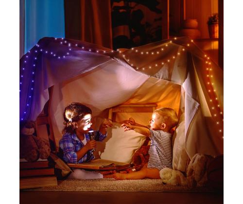 Twinkly Dots, 400 LED, IP20, 20 m, läpinäkyvä - Älykäs valonauha