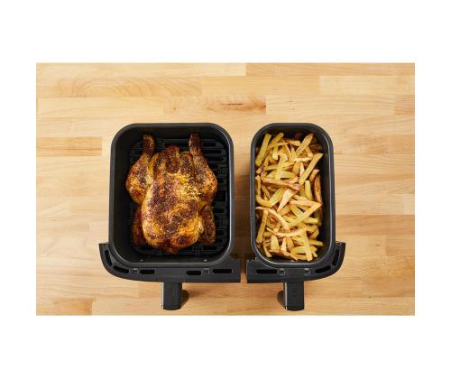 Tefal Dual Easy Fry & Grill Air Fryer, 8,3 L, ruostumatonta terästä - Kuumailmafritti