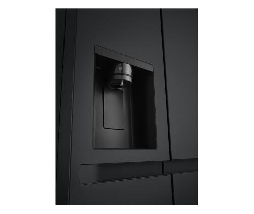 LG, Vesi- ja jääannostelija, 641 L, korkeus 179 cm, musta - SBS-Külmik