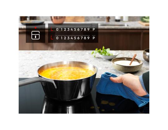 Electrolux 300 Domino, kehyksetön, leveys 29 cm, musta - Integroitu keraaminen liesi