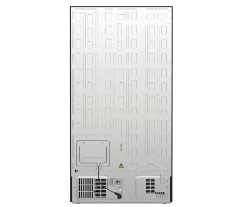 Hisense, NoFrost, 566 L, korkeus 179 cm, mustaa terästä - SBS-jääkaapit